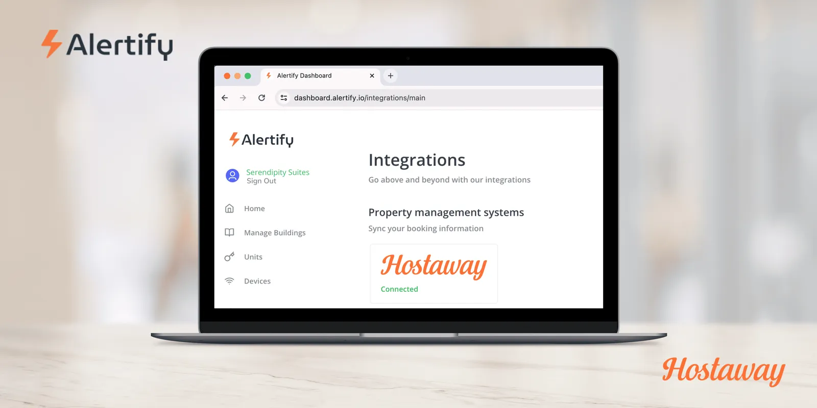 Ενσωμάτωση Alertify Hostaway